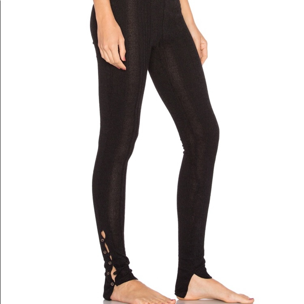 free people sweater button leggings